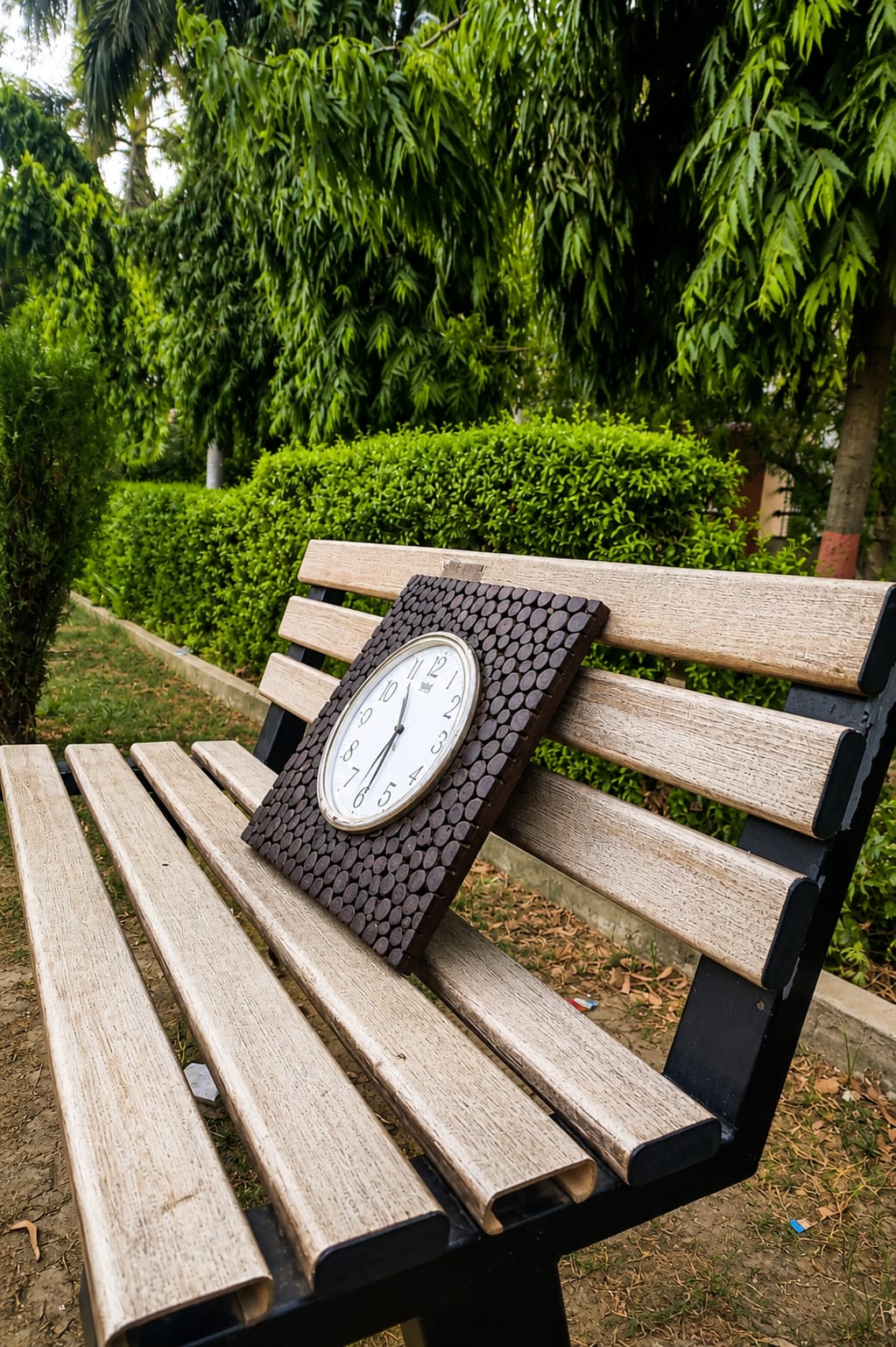 Handcrafted Sheesham Wood Wall Clock with Ajanta Quartz Movement