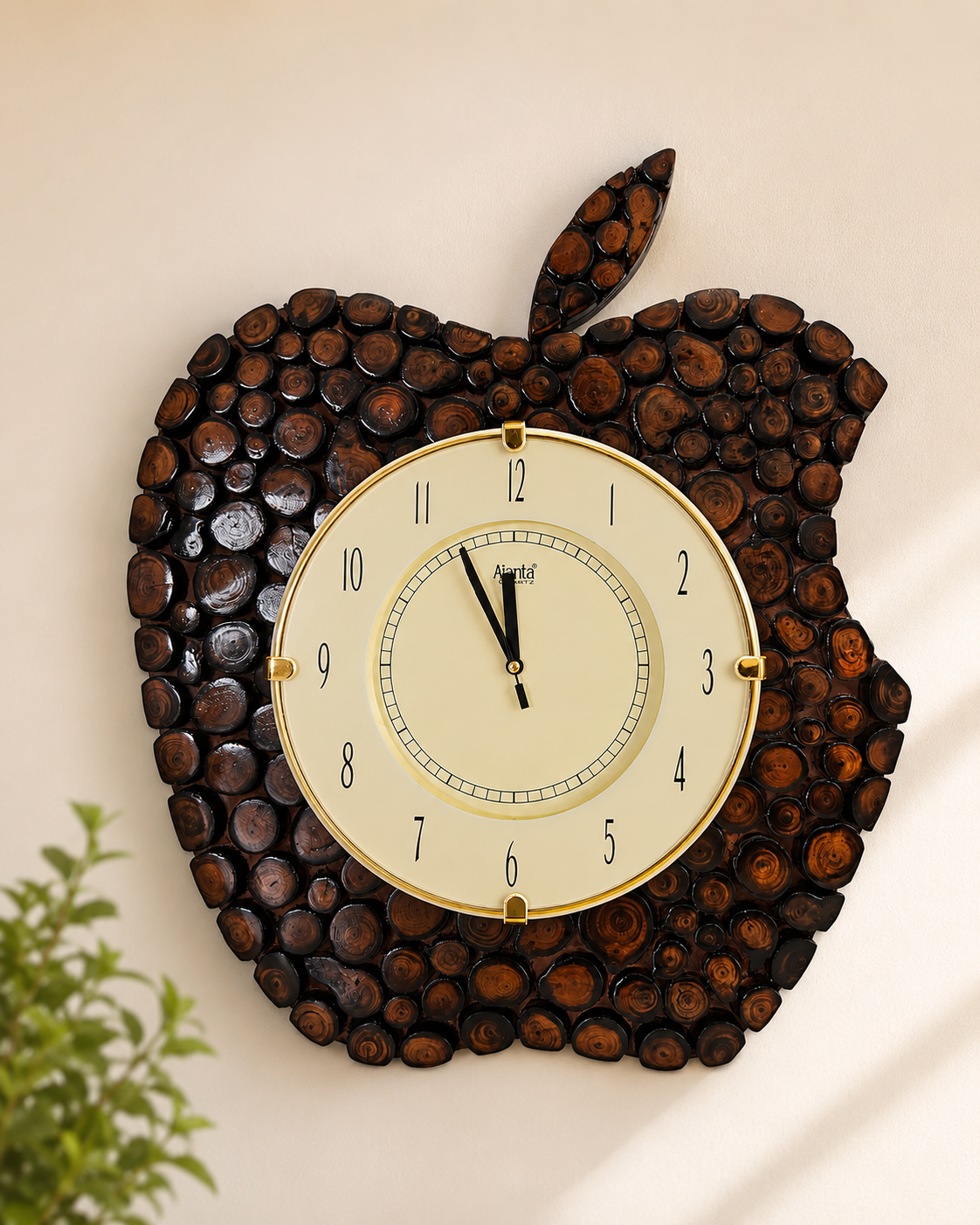 Handcrafted orignal sheesham wood Ajanta Wall clock