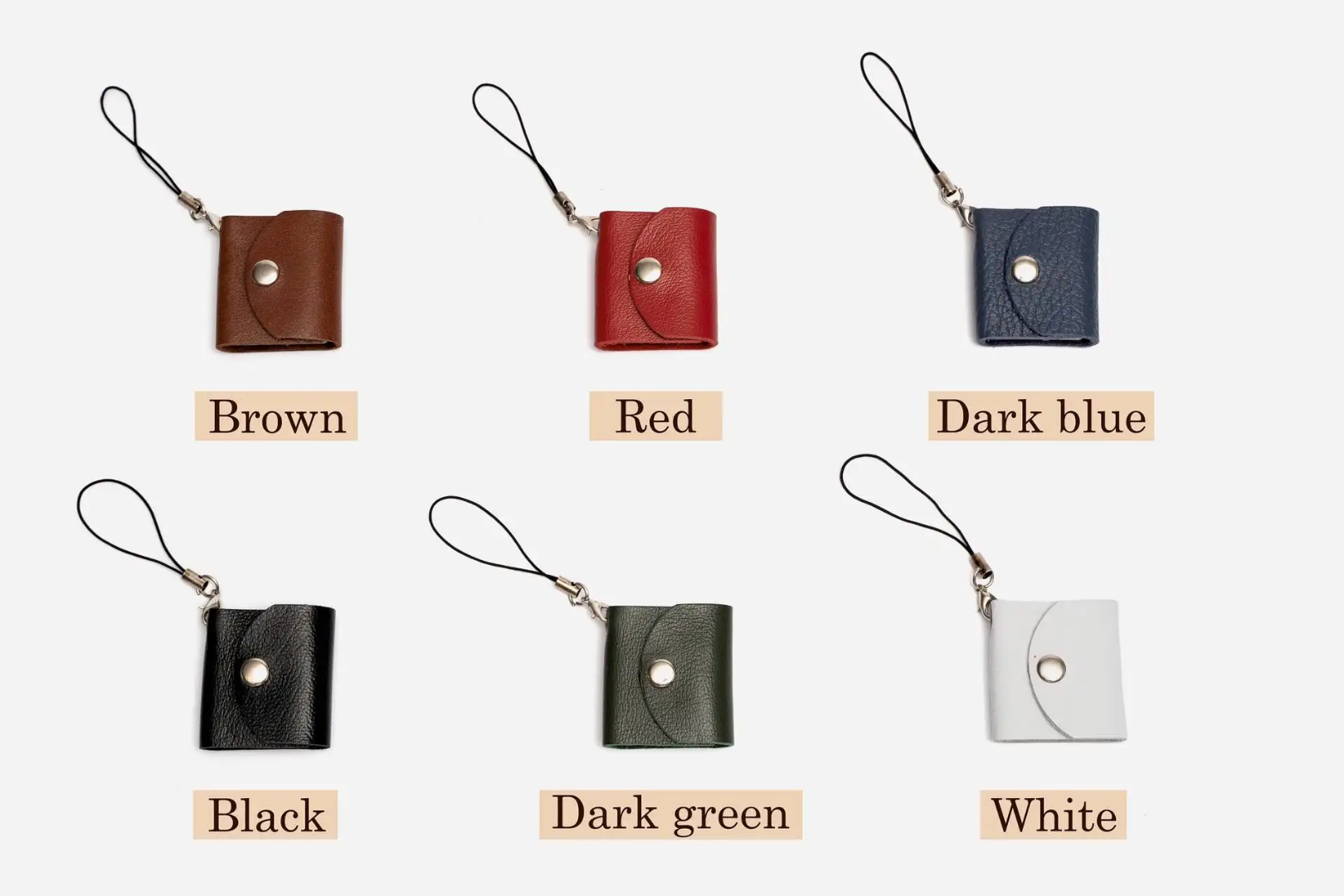 Mini Photo Album Leather Keychain