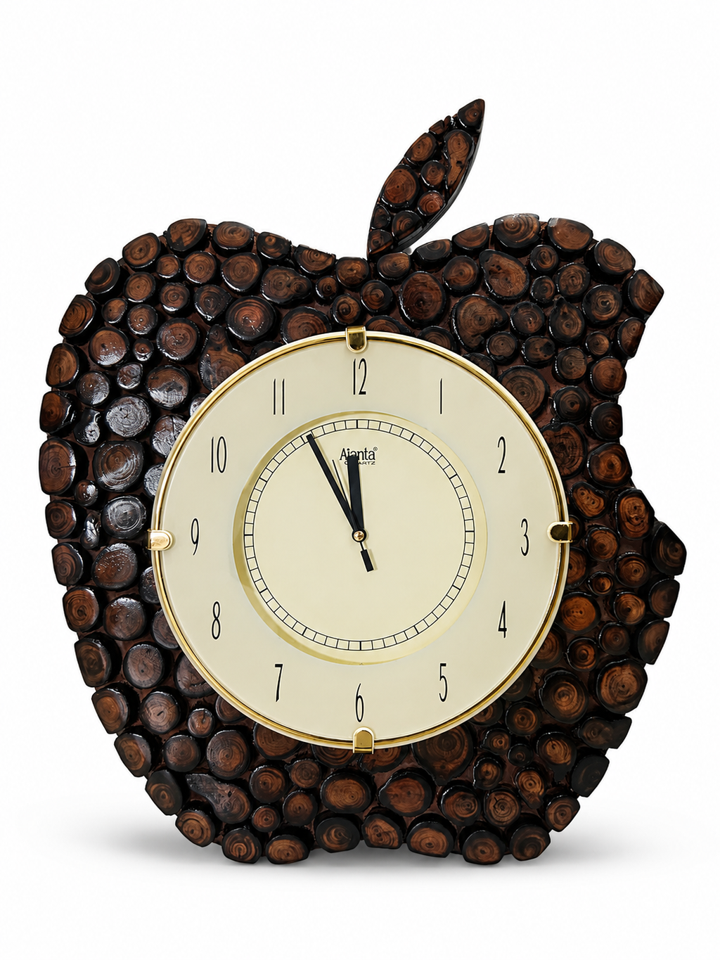 Handcrafted orignal sheesham wood Ajanta Wall clock