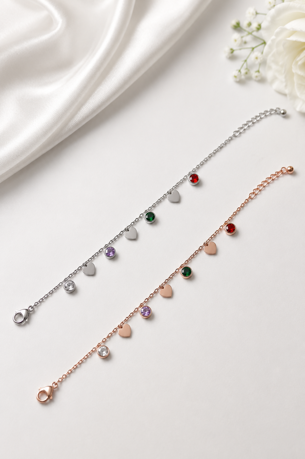 Luna Heart Bracelet (Set of 2)